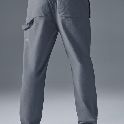 alo Men's Co-Op Carpenter Track Pant - Steel Grey