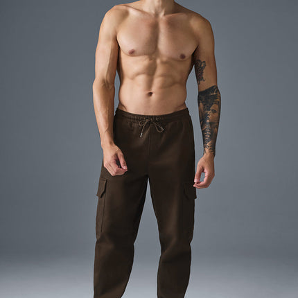 alo Men's Edition Sueded Jogger - Espresso