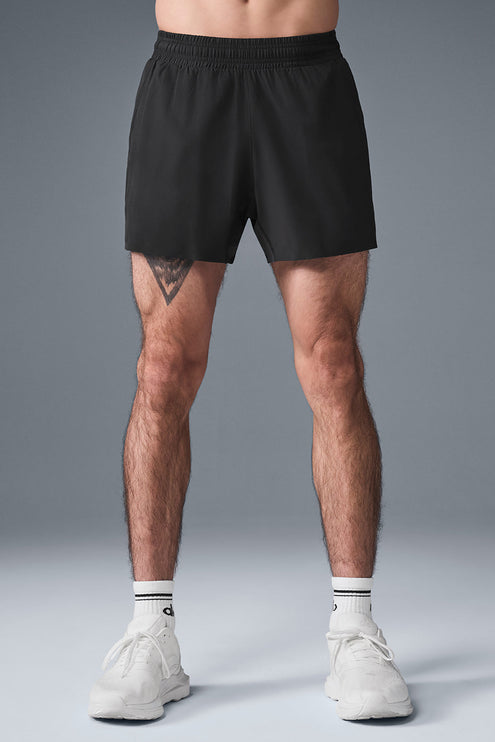alo Men's 5" Adapt Running Short - Black