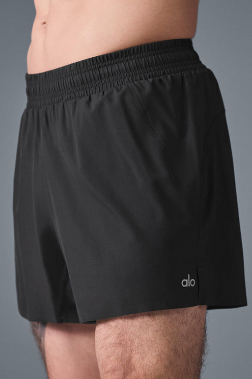 alo Men's 5" Adapt Running Short - Black