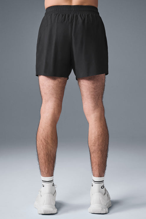 alo Men's 5" Adapt Running Short - Black