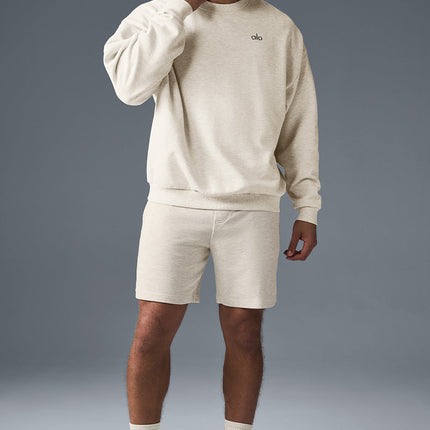 alo Men's Chill Short - Oatmeal Heather