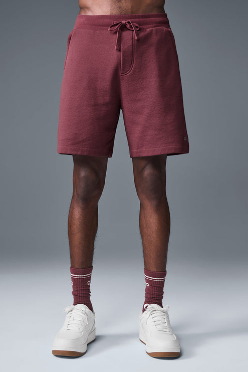 alo Men's Chill Short - Burgundy Truffle