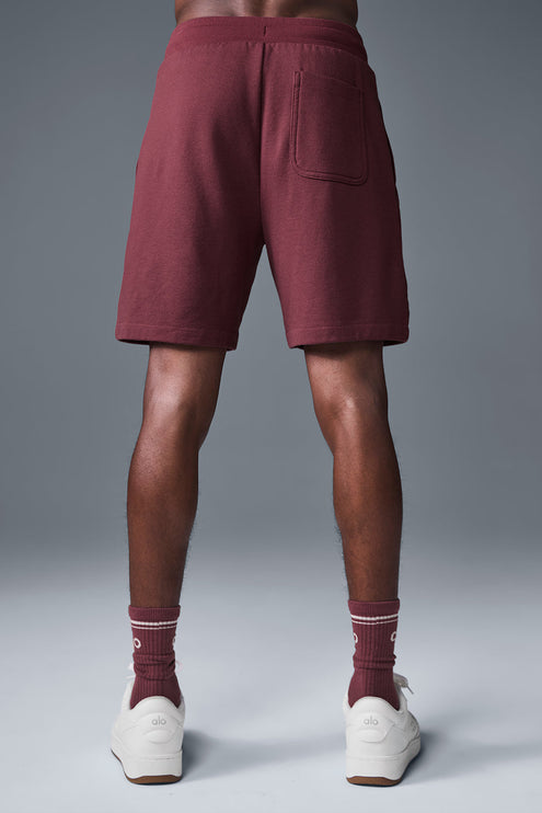 alo Men's Chill Short - Burgundy Truffle