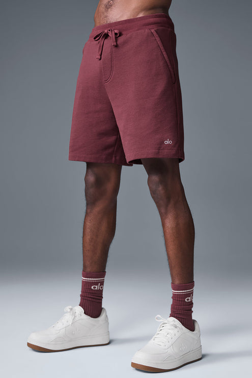 alo Men's Chill Short - Burgundy Truffle