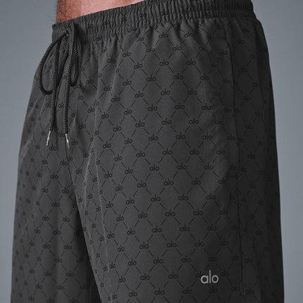 alo Men's 7'' Diamond Circuit Short - Anthracite/Black