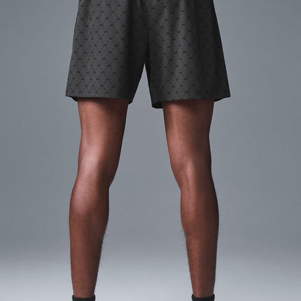 alo Men's 7'' Diamond Circuit Short - Anthracite/Black