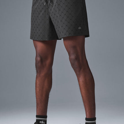 alo Men's 7'' Diamond Circuit Short - Anthracite/Black