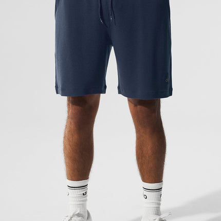 alo Men's 7" Micro Waffle Fast Break Short - Navy