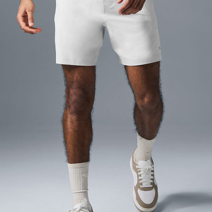 alo Men's 7" Conquer React Performance Short - White