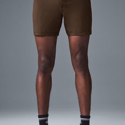 alo Men's 7" Conquer React Performance Short - Espresso
