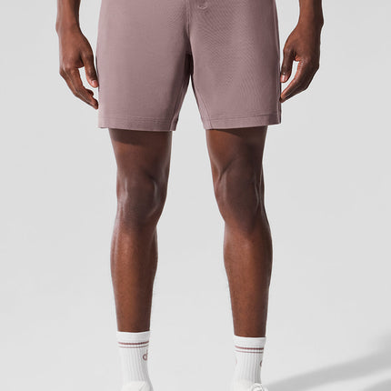 alo Men's 7" Conquer React Performance Short - Mushroom
