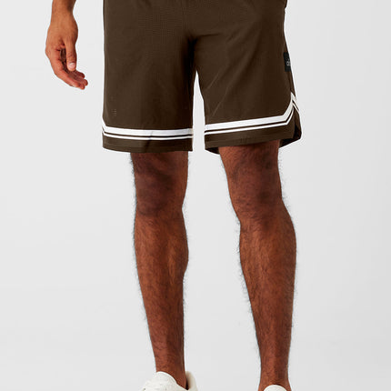 alo Men's 9" Traction Arena Short - Espresso