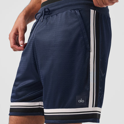 alo Men's 7" Key Mesh Basketball Short - Navy