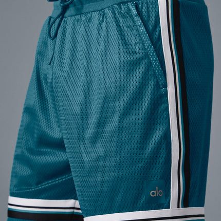 alo Men's 7" Key Mesh Basketball Short - Oceanic Teal