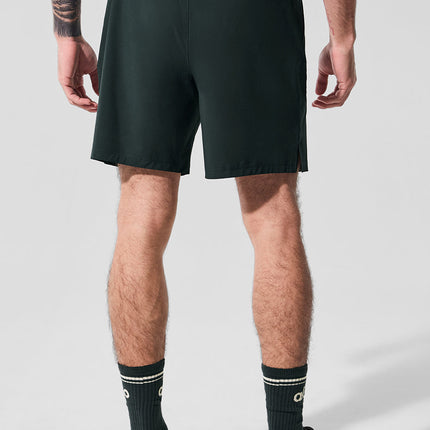alo Men's 7" Repetition Short - Charcoal Green