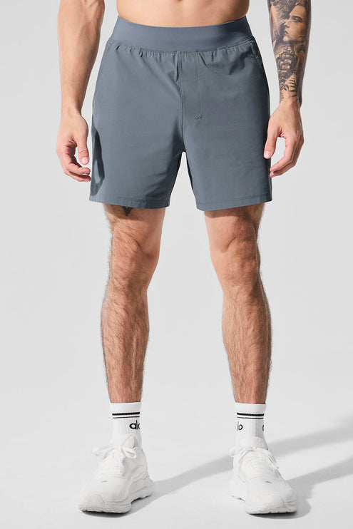 alo Men's 5" Repetition Short - Steel Grey