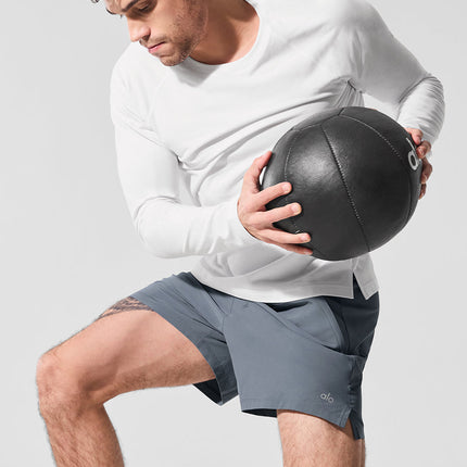 alo Men's 5" Repetition Short - Steel Grey