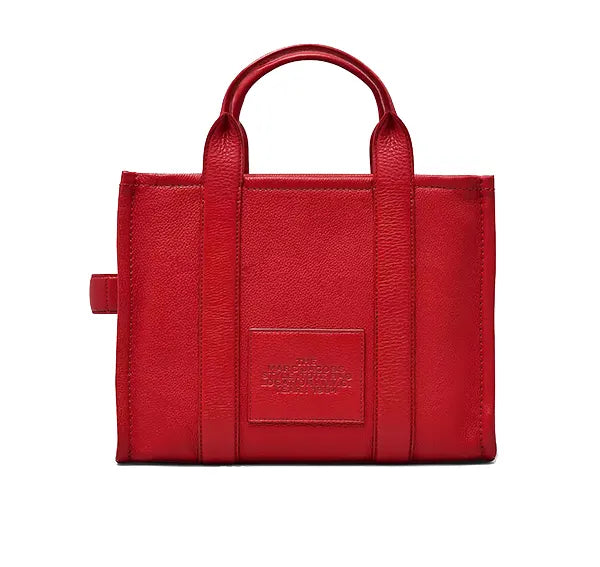 Marc Jacobs Women's The Leather Medium Tote Bag True Red