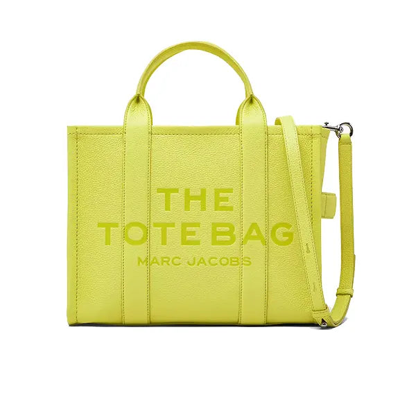 Marc Jacobs Women's The Leather Medium Tote Bag Limoncello