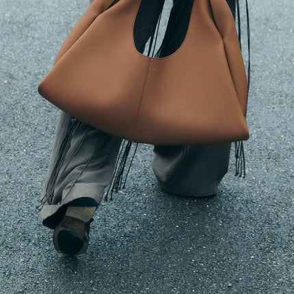 Polène Women's Shuldo Edition Textured Brown