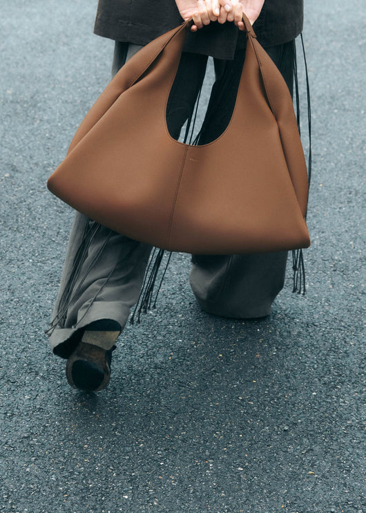 Polène Women's Shuldo Edition Textured Brown