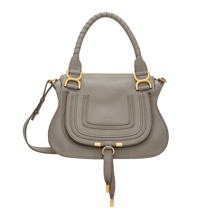 CHLOÉ Women's Small Marcie Double Carry Bag Grey