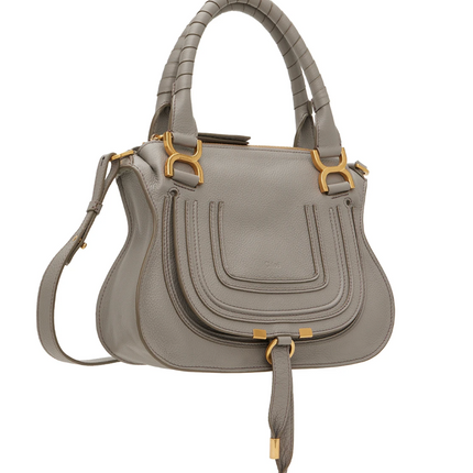 CHLOÉ Women's Small Marcie Double Carry Bag Grey