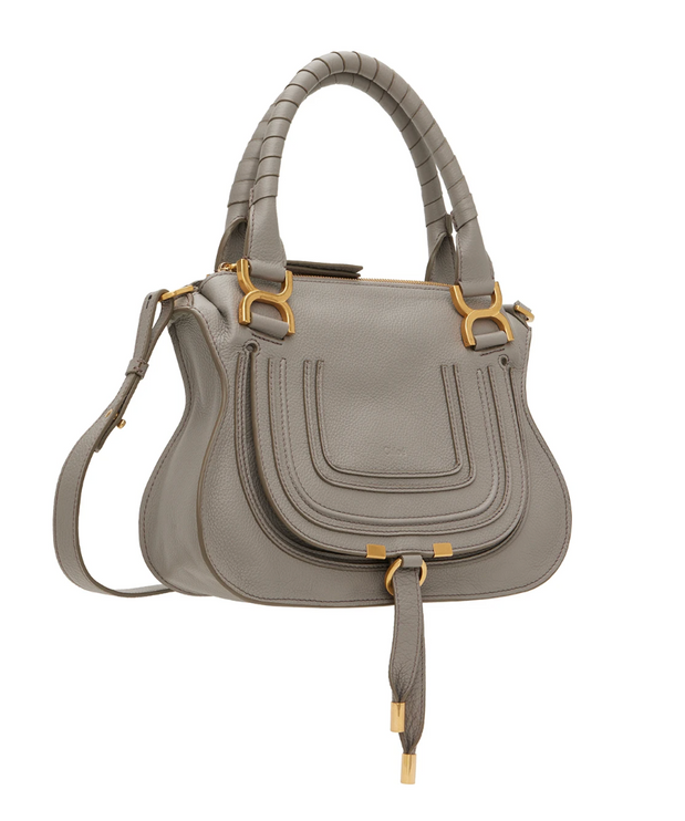 CHLOÉ Women's Small Marcie Double Carry Bag Grey