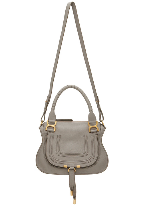 CHLOÉ Women's Small Marcie Double Carry Bag Grey