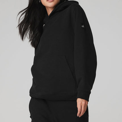alo Women's Renown Heavy Weight Hoodie - Black