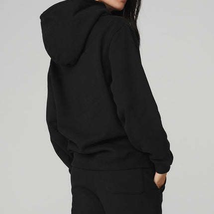 alo Women's Renown Heavy Weight Hoodie - Black