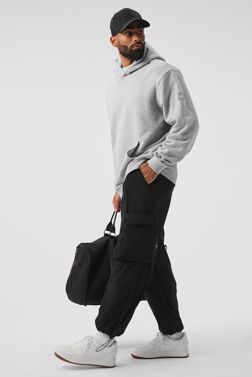 alo Men's Renown Heavy Weight Hoodie - Athletic Heather Grey