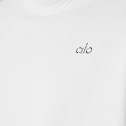 alo Men's Accolade Crew Neck Pullover - White