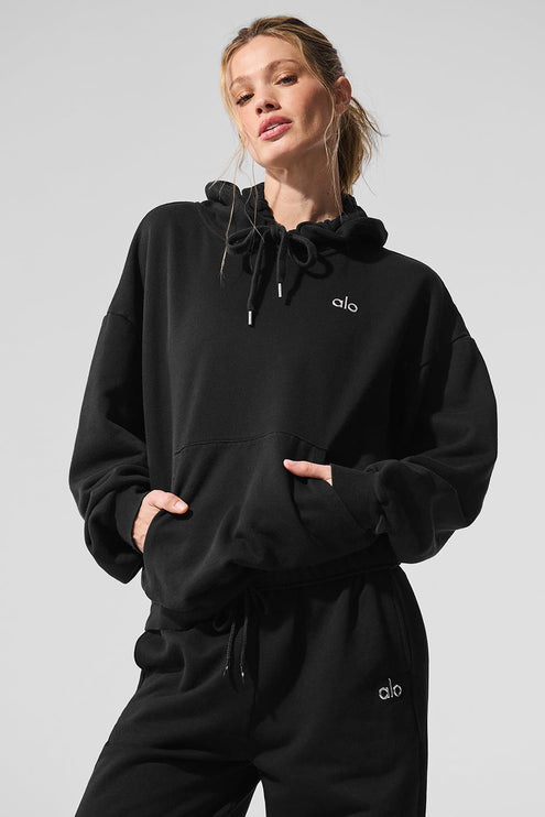 alo Women's Accolade Hoodie Black