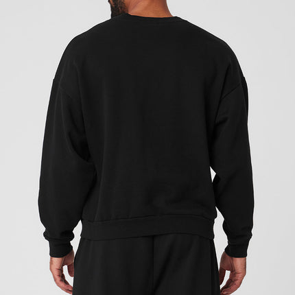 alo Men's Accolade Crew Neck Pullover - Black