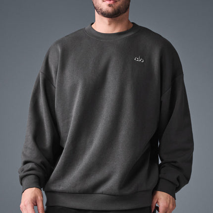 alo Men's Accolade Crew Neck Pullover - Anthracite