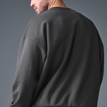 alo Men's Accolade Crew Neck Pullover - Anthracite