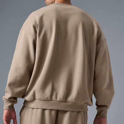 alo Men's Accolade Crew Neck Pullover - Gravel