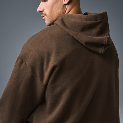 alo Men's Accolade Hoodie - Espresso