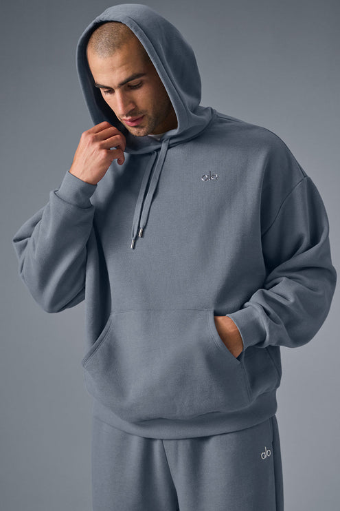 alo Men's Accolade Hoodie - Steel Grey
