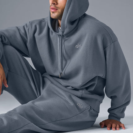 alo Men's Accolade Hoodie - Steel Grey