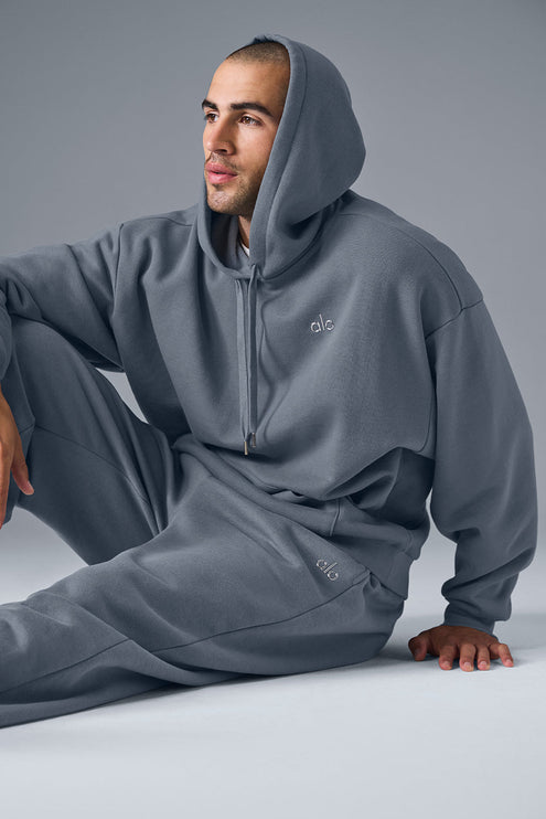 alo Men's Accolade Hoodie - Steel Grey