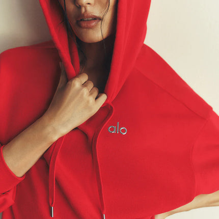 alo Women's Accolade Hoodie Bright Red