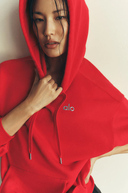 alo Women's Accolade Hoodie Bright Red