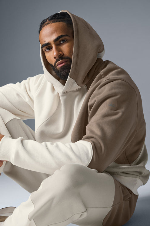 alo Men's Make Waves Hoodie - Ivory/Bone/Gravel