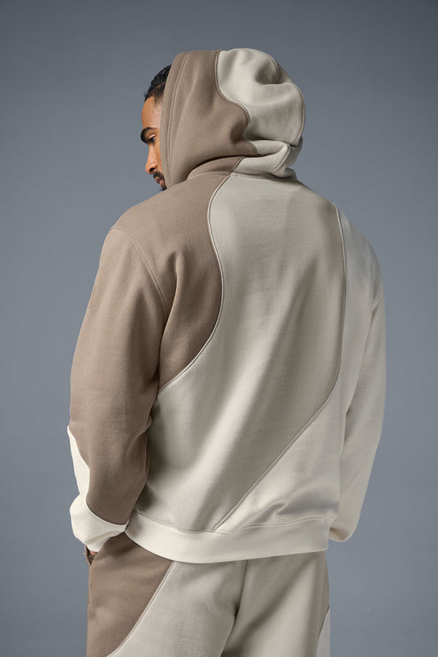 alo Men's Make Waves Hoodie - Ivory/Bone/Gravel
