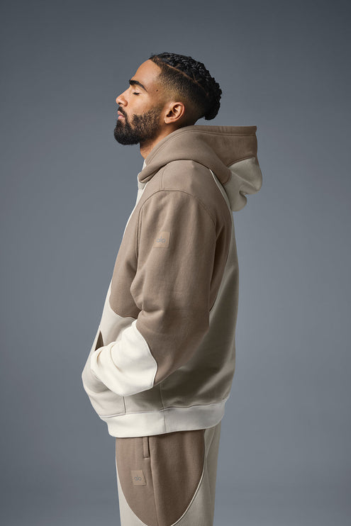 alo Men's Make Waves Hoodie - Ivory/Bone/Gravel