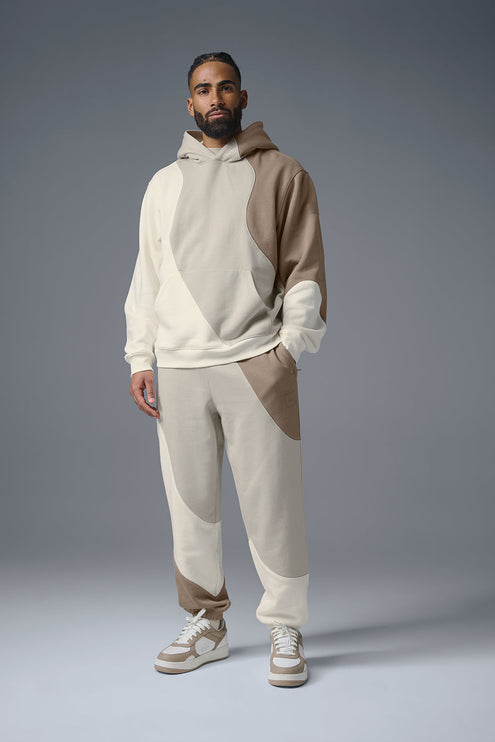 alo Men's Make Waves Hoodie - Ivory/Bone/Gravel