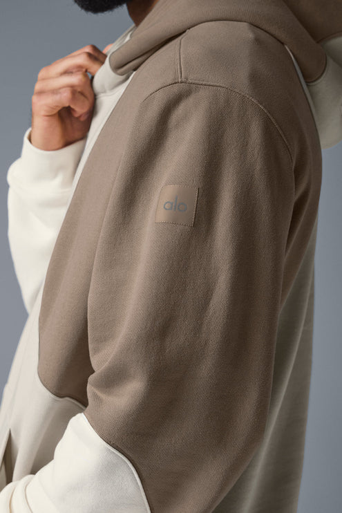 alo Men's Make Waves Hoodie - Ivory/Bone/Gravel